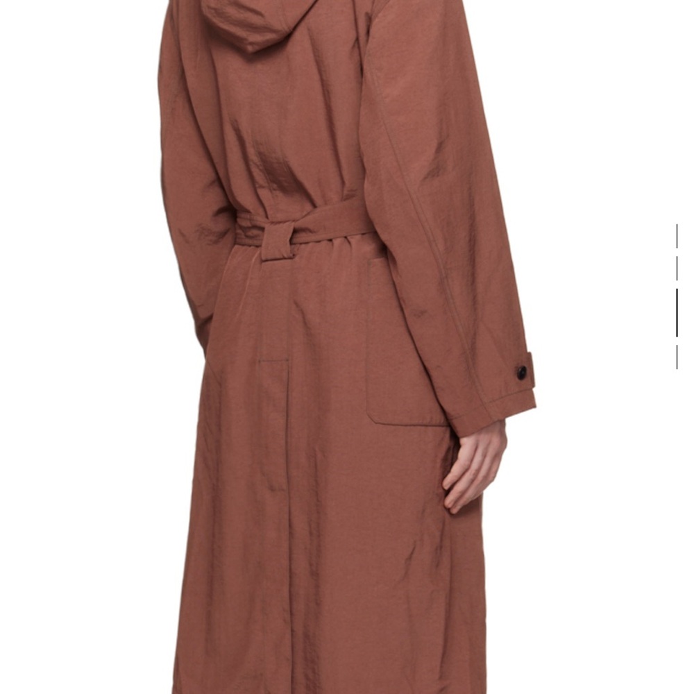 Lemaire Burgundy Light Trench Coat - Picture 3 of 8